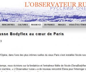 Article sur BodyFlex dans l’« Observateur russe »